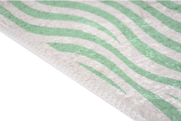 Covor verde lavabil 60x100 cm Green Zebra – Vitaus