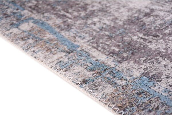 Covor tip traversă albastru lavabil 60x230 cm Abstract Colors Blue – Vitaus