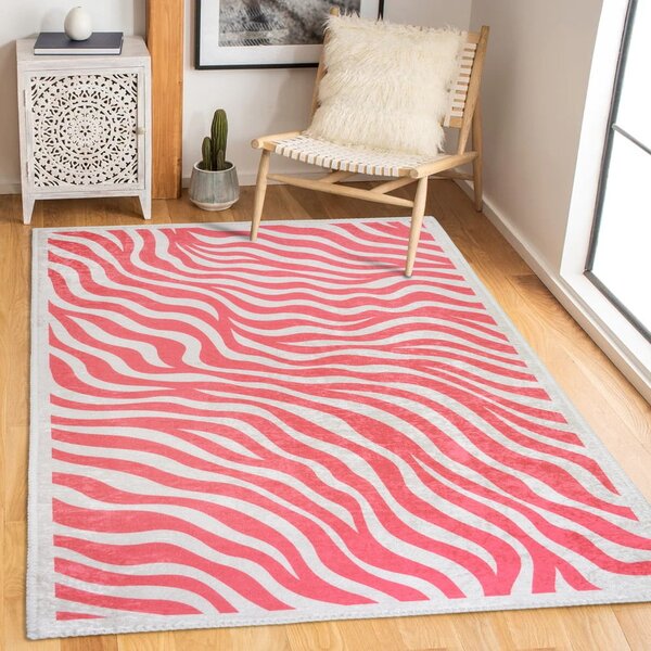 Covor roz lavabil 60x100 cm Red Zebra – Vitaus