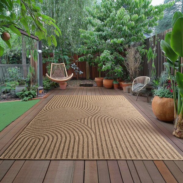 Covor pentru exterior și interior maro 80x150 cm Timber 1401 – Ayyildiz Carpets