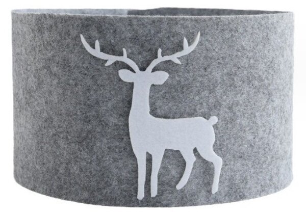 Husă pentru brad de Crăciun DEERBOX cu ren, gri