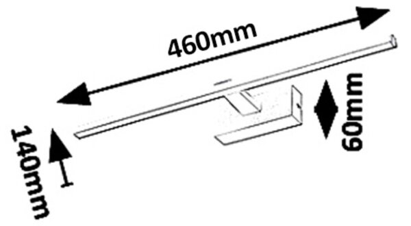 Rabalux 1448 - Aplică tablou ALBINA LED OSCAR LED/8W/230V