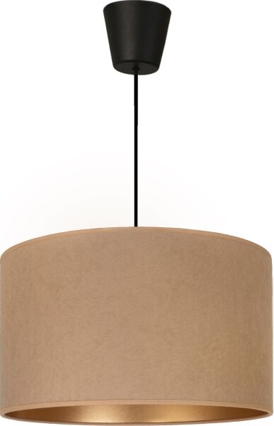 Brilagi - Lustră suspendată VELVET pe cablu, 1xE27/60W/230V, diametru 40 cm, bej/auriu