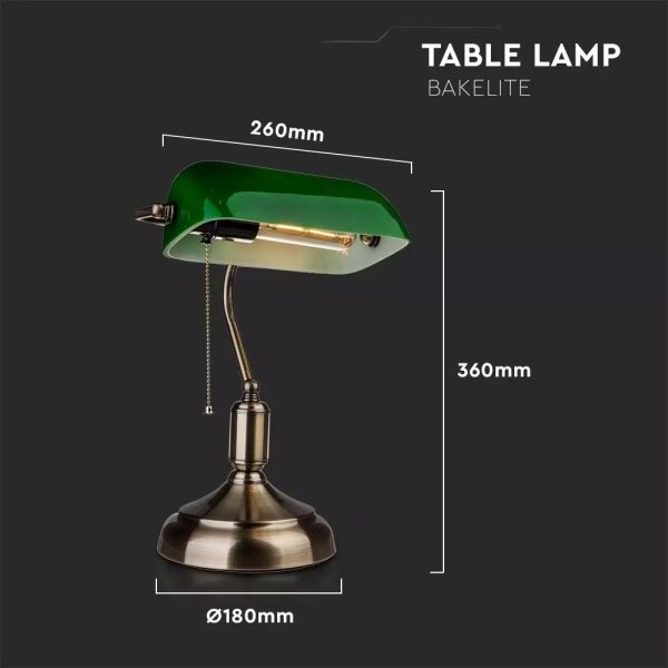 Lampă de masă BANKER 1xE27/60W/230V