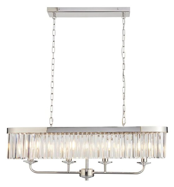 Endon 109058 - Lustră suspendată pe lanț, 4 x E14, 6 W, 230 V, crom lucios