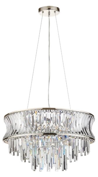 Endon 104530 - Lustră suspendată cu lanț 9xE14/6W/230V crom lucios