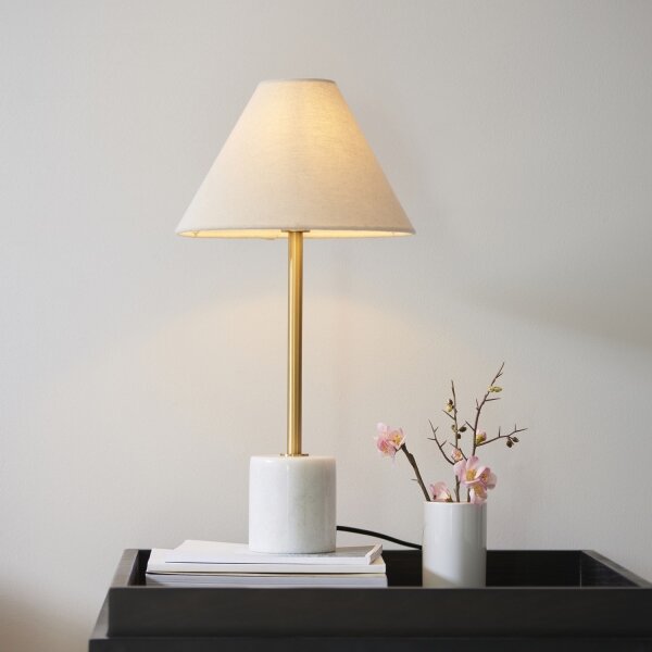 Endon 114211 - Lampă de masă 1xE14/7W/230V bej/alamă