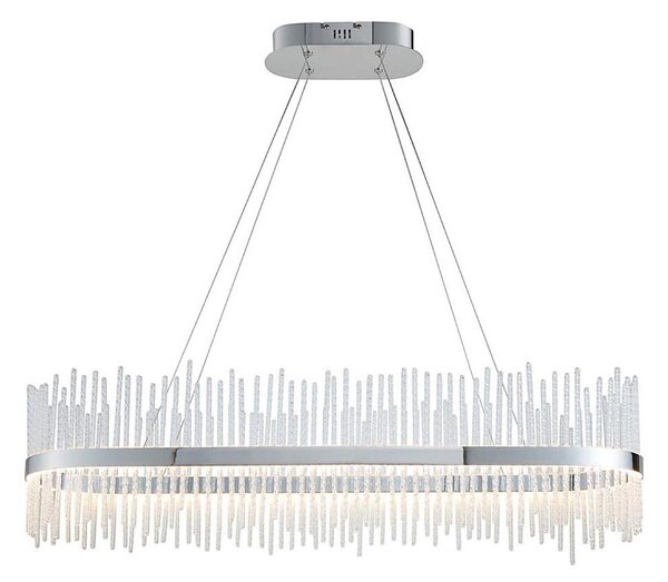 Endon 107109 - Candelabru LED suspendat pe cablu, 47W, 230V, 3000K, crom lucios