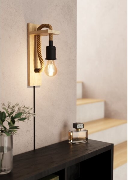 Eglo 43197 - Aplică perete RAMPSIDE 1xE27/28W/230V