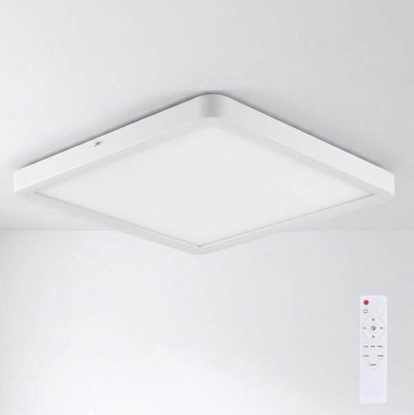 Brilagi - Plafonieră LED reglabilă ESTELA SQUARE, 36 W, 230 V, 31 x 31 cm, alb + telecomandă