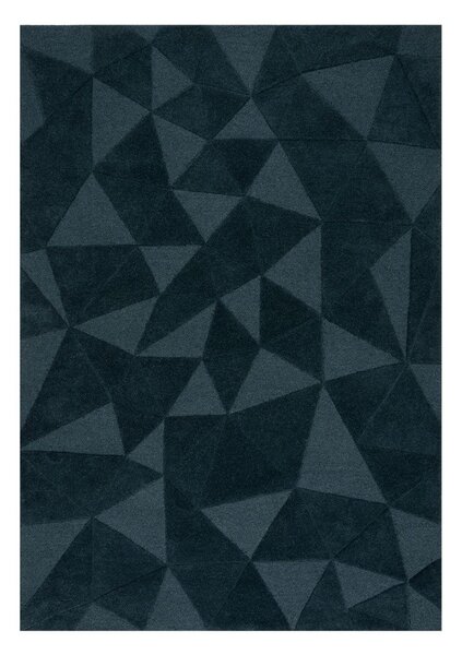 Covor albastru-verde țesut manual din lână 120x170 cm Shard Teal – Flair Rugs