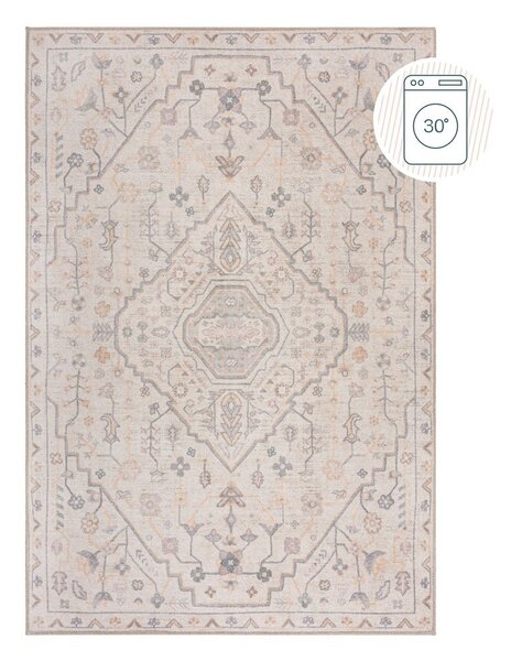 Covor crem lavabil 152x230 cm Teo Traditional – Flair Rugs