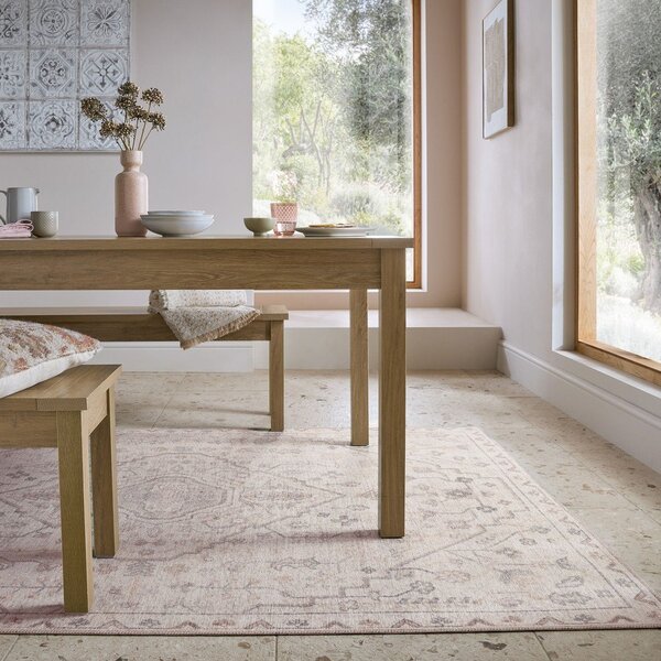 Covor crem lavabil 152x230 cm Teo Traditional – Flair Rugs