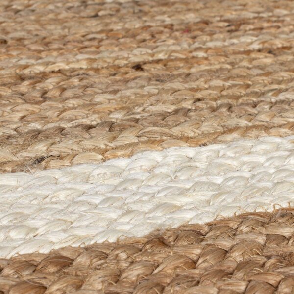 Covor în culoare naturală/fildeș țesut manual din iută 160x230 cm Grace White – Flair Rugs