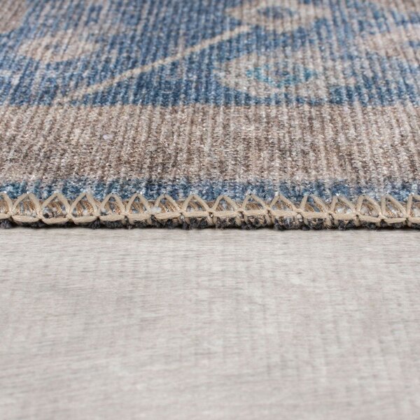 Covor tip traversă albastru lavabil 60x230 cm Orelia Global – Flair Rugs