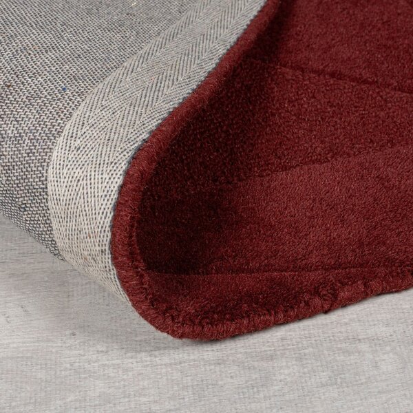 Covor burgundy țesut manual din lână 120x170 cm Shard Red – Flair Rugs