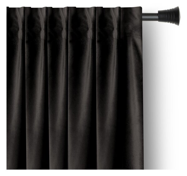 Draperie neagră dimout (semi-opacă) din catifea 140x270 cm – Restilo