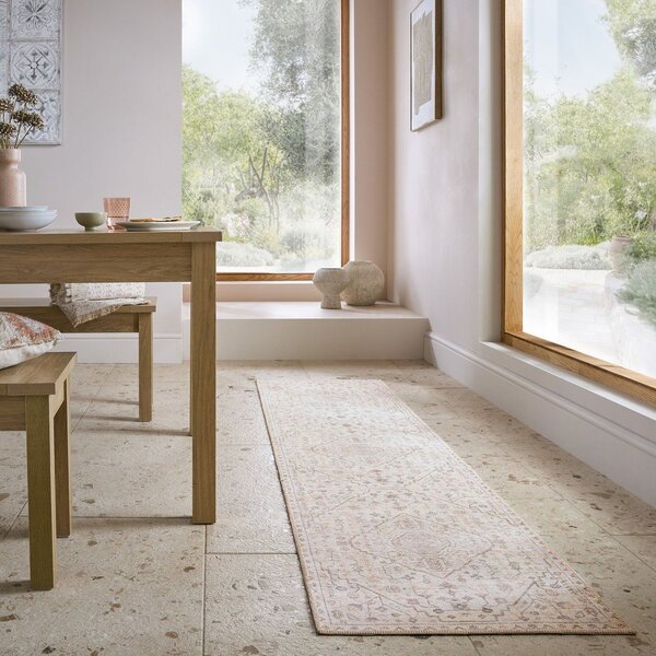 Covor tip traversă crem lavabil 60x230 cm Teo Traditional – Flair Rugs
