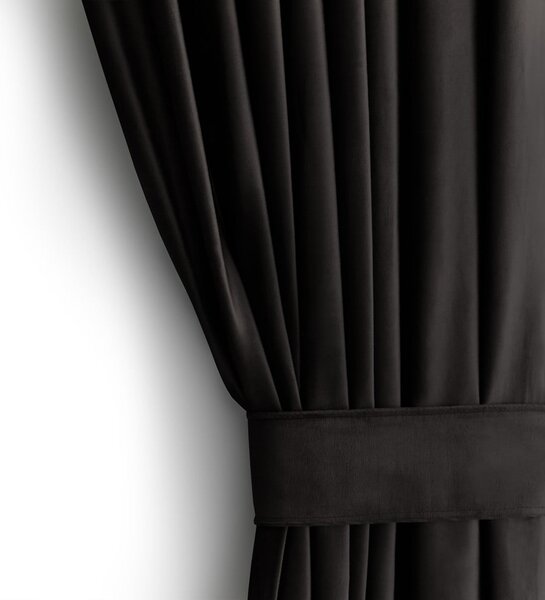 Draperie neagră dimout (semi-opacă) din catifea 140x270 cm – Restilo