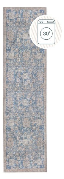 Covor tip traversă albastru lavabil 60x230 cm Orelia Global – Flair Rugs