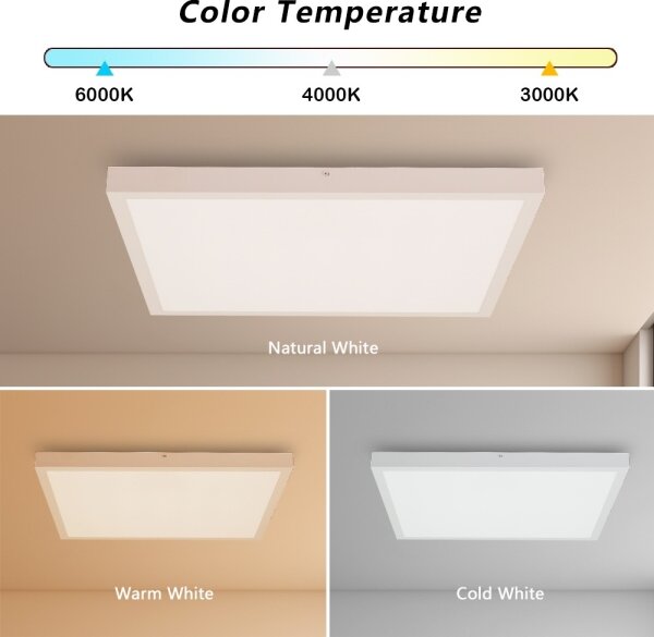 Plafonieră LED pentru baie Brilagi FRAME LED/50W/230V 3000/4000/6000K IP44 alb