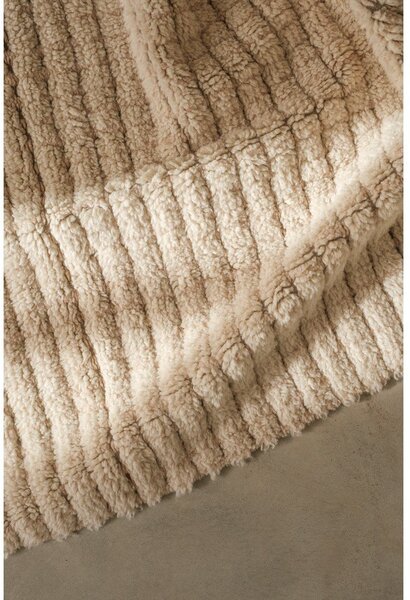 Covor bej lavabil, țesut manual din lână 80x140 cm Unexpected Wool – Lorena Canals