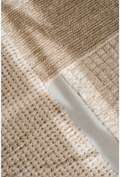 Covor tip traversă în culoare naturală lavabil, țesut manual din lână 80x230 cm Unexpected Wool – Lorena Canals