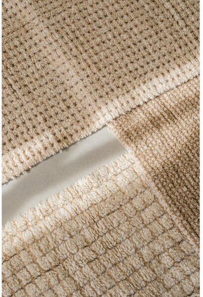 Covor tip traversă în culoare naturală lavabil, țesut manual din lână 80x230 cm Unexpected Wool – Lorena Canals