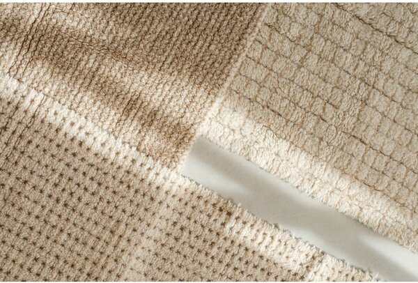 Covor tip traversă în culoare naturală lavabil, țesut manual din lână 80x230 cm Unexpected Wool – Lorena Canals