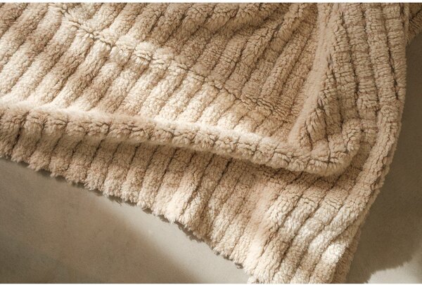 Covor bej lavabil, țesut manual din lână 80x140 cm Unexpected Wool – Lorena Canals