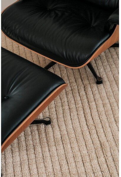Covor bej lavabil, țesut manual din lână 80x140 cm Unexpected Wool – Lorena Canals