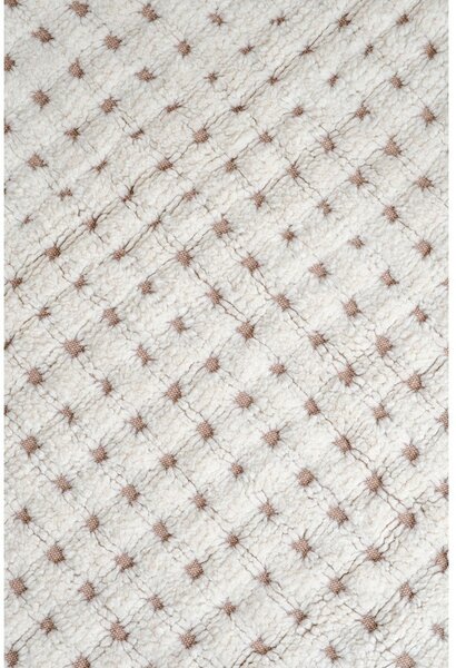 Covor fildeș lavabil, țesut manual din lână 140x200 cm Unexpected Wool – Lorena Canals