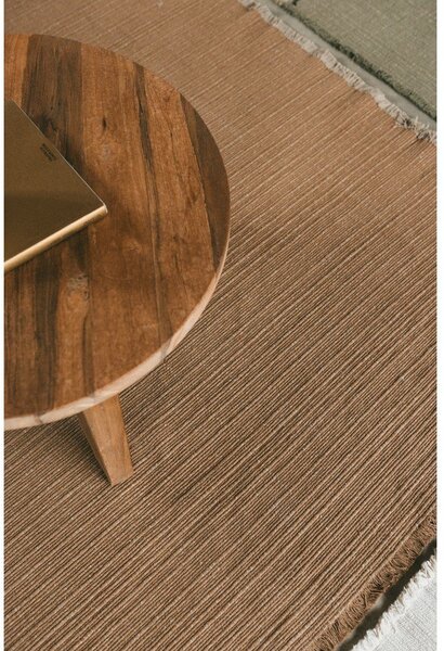 Covor galben ocru țesut manual din bumbac 140x200 cm Handloom – Lorena Canals