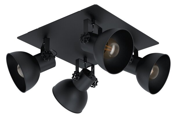 Eglo 43434 - Lampă spot BARNSTAPLE 2 4xE27/40W/230V