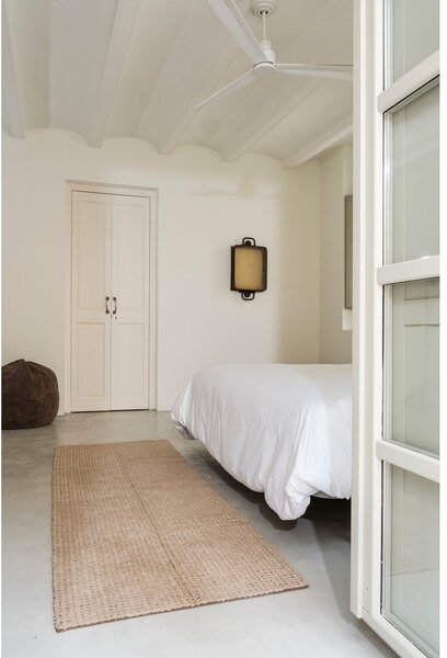 Covor tip traversă în culoare naturală lavabil, țesut manual din lână 80x230 cm Unexpected Wool – Lorena Canals