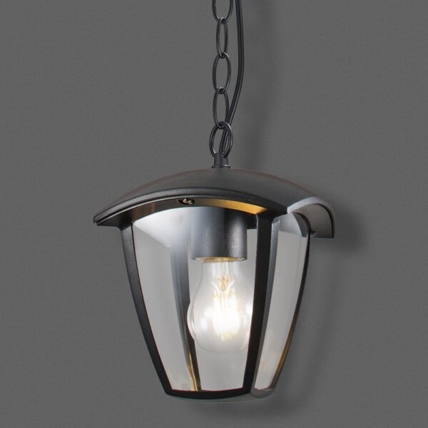 Pendul LED de exterior LUNA 1xE27/60W/230V IP44 Brilagi