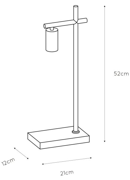 Lampă de masă LEANNE 1xE27/40W/230V Lucide 21521/01/30