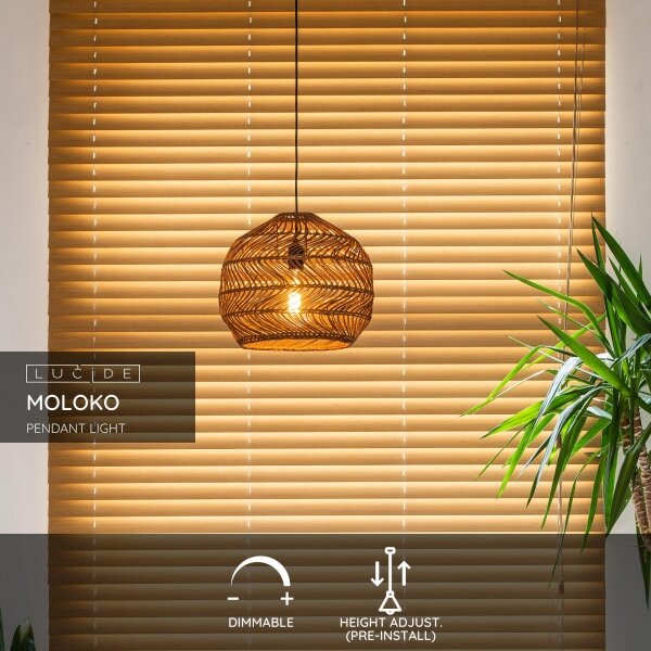 Lustră pe cablu MOLOKO 1xE27/40W/230V d. 40 cm Lucide 03437/40/44
