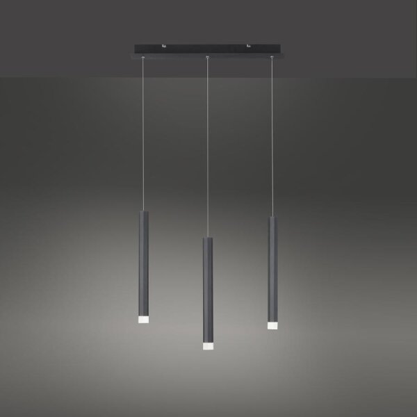 Lustră LED pe cablu 3xLED/4,8W/230V neagră Leuchten Direkt 15203-18