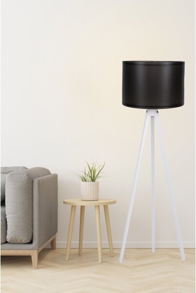 Lampadar AYD 1xE27/60W/230V negru/alb