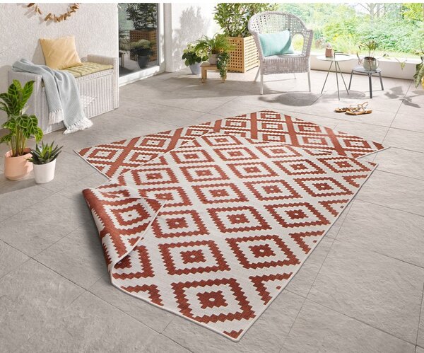 Covor adecvat pentru exterior NORTHRUGS Malta, 160 x 230 cm, maro - crem
