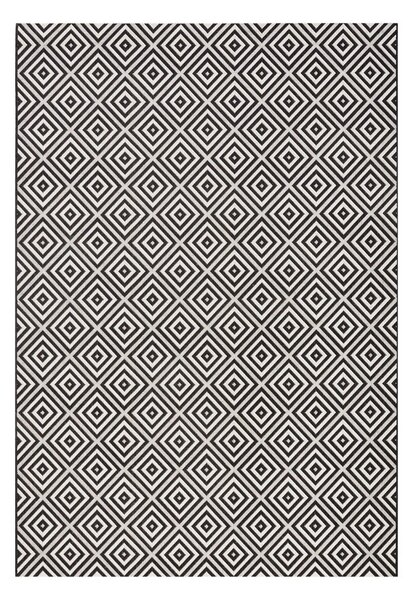 Covor de exterior NORTHRUGS Karo, 200 x 290 cm, negru-alb