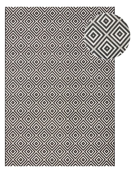 Covor de exterior NORTHRUGS Karo, 200 x 290 cm, negru-alb