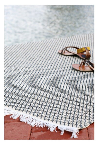 Covor pentru exterior Narma Diby, 70 x 100 cm, crem - negru