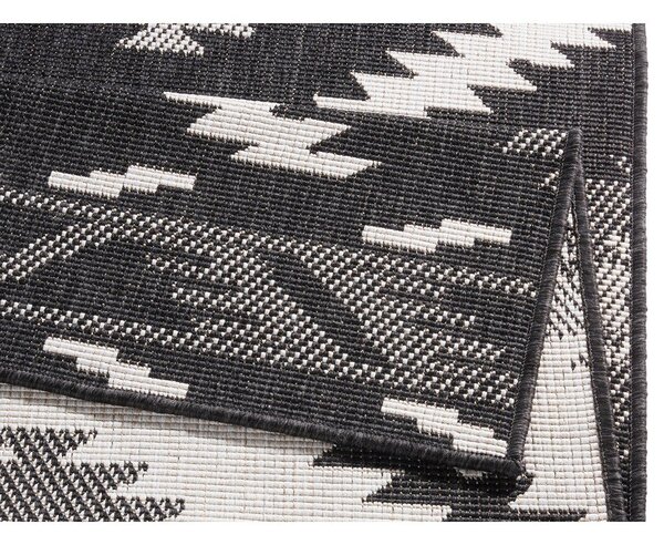 Covor adecvat pentru exterior NORTHRUGS Supreme Black, 290 x 200 cm, negru-crem
