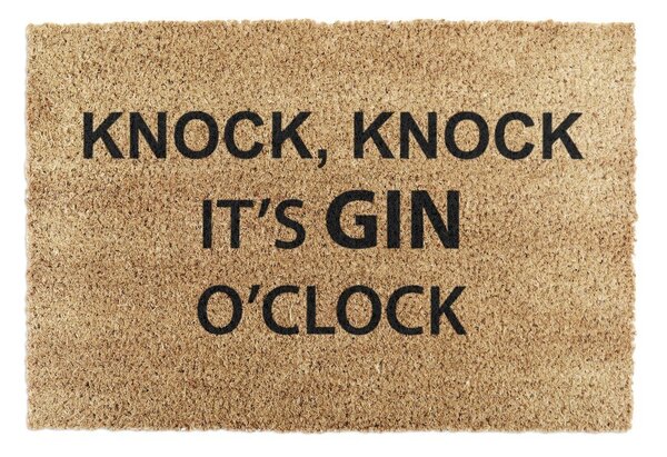 Covoraș de intrare din fibre de nucă de cocos 40x60 cm Gin O'Clock – Artsy Doormats