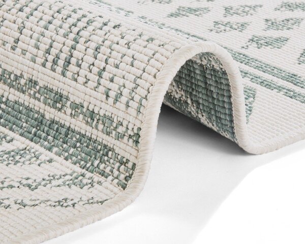 Covor adecvat pentru exterior NORTHRUGS Biri, 80 x 150 cm, verde-crem