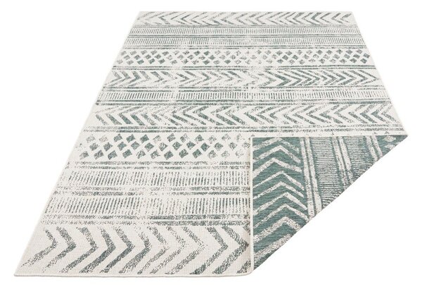 Covor adecvat pentru exterior NORTHRUGS Biri, 80 x 150 cm, verde-crem