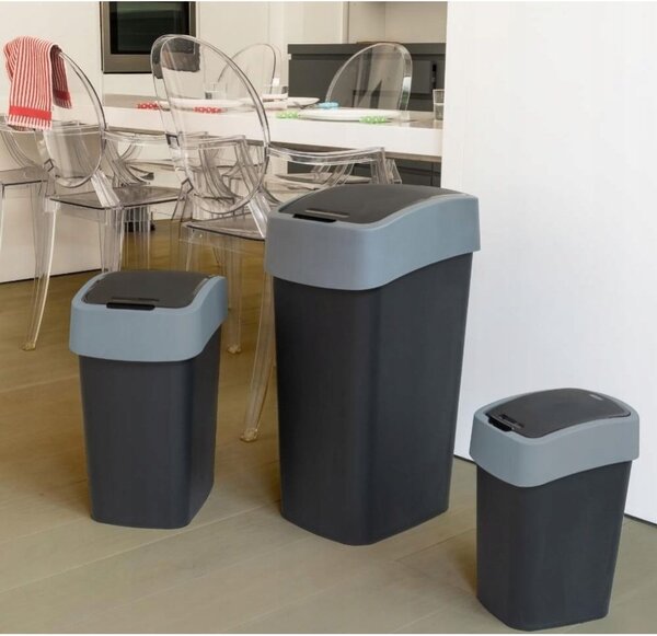 Coș de gunoi Curver Pacific, 45 l, negru