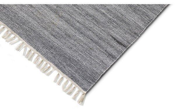 Covor de exterior din plastic reciclat Universal Liso, 160 x 230 cm, gri închis